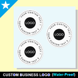 Logotipo Personalizado para Negócios | 30 Adesivos