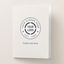 Logotipo personalizado redondo de marfim Marca com