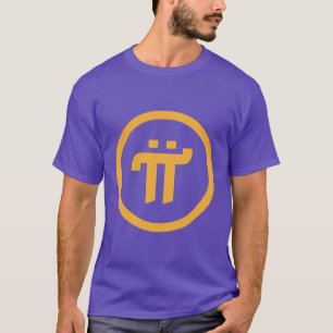 Logotipo pi da rede Pi impresso T-Shirt