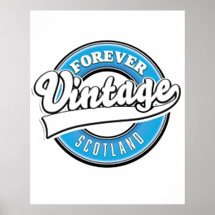 Logotipo Poster vintage para sempre Austrália