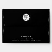 Logotipo Preto e Branco Nome Comercial Personaliza