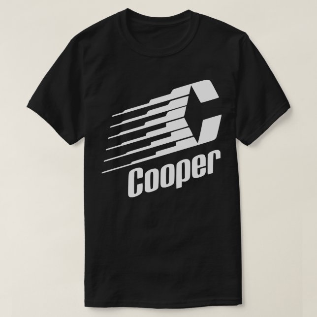Logotipo Retro de Hockey Cooper - Camisa T Essenci (Frente do Design)