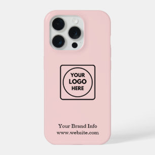 Logotipo Rosa Bege Design Moderno de Negócios Co