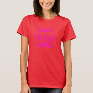 Logotipo rosa de Tóquio Design nº 1 T-Shirt
