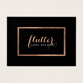 Logotipo Rosa simples Lash Salon preto depois do t