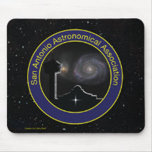 Logotipo SAAA com Hubble Deep Field Mouse Pad