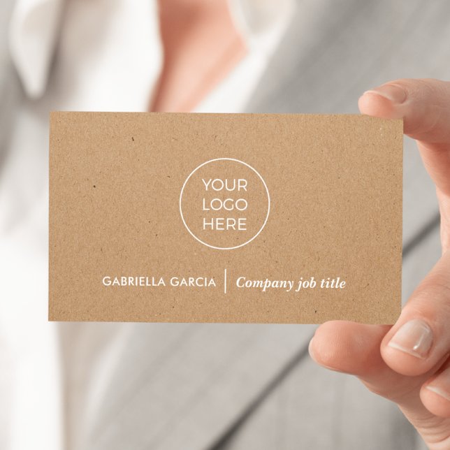 Logotipo simples Código QR impresso Cartão de visi (Front side of card shown in 3.5 x 2.0 inch, add your business details and QR Code on the backside.)