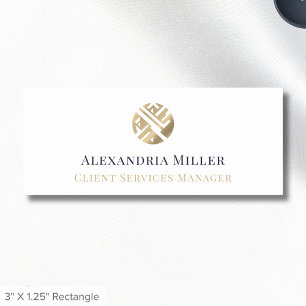 Logotipo simples de Nome de etiqueta Luxo para fun