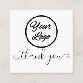 Logotipo simples de script de chic Cartões de agra