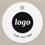 Logotipo simples e etiquetas de preço de negócios<br><div class="desc">Logotipo simples e texto personalizado para sua empresa. Substitua o logotipo e o texto por você para personalizar. Altere a cor de fundo na ferramenta design para corresponder à sua marca. Voltar é vazio de um preço ou mensagem manuscritos. Excelente para empacotamento, asas, etiquetas de preço e muito mais. Minimalista...</div>