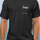 Logotipo simples e texto Camisa comercial<br><div class="desc">Logótipo simples e t-shirt comercial de texto personalizada. Substitua o logotipo e o texto por você para personalizar. Vista-os você mesmo,  dê-os a seus funcionários e colegas de trabalho,  venda-os a clientes e clientes ou os entregue como material promocional para inspirar a lealdade do cliente.</div>