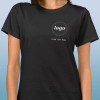 Logotipo simples e texto Camisa comercial