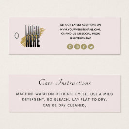Logotipo simples Mídia social Blush Clothing Care 