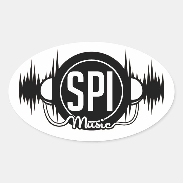 Logotipo SPIMUSICINC Preto - Adesivo (Frente)
