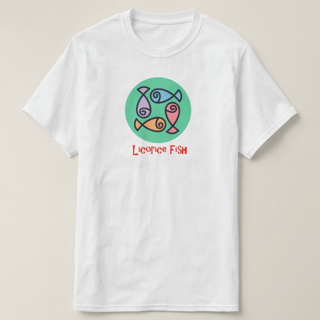 Logotipo T-Shirt de Peixe de Licença (Frente do Design)