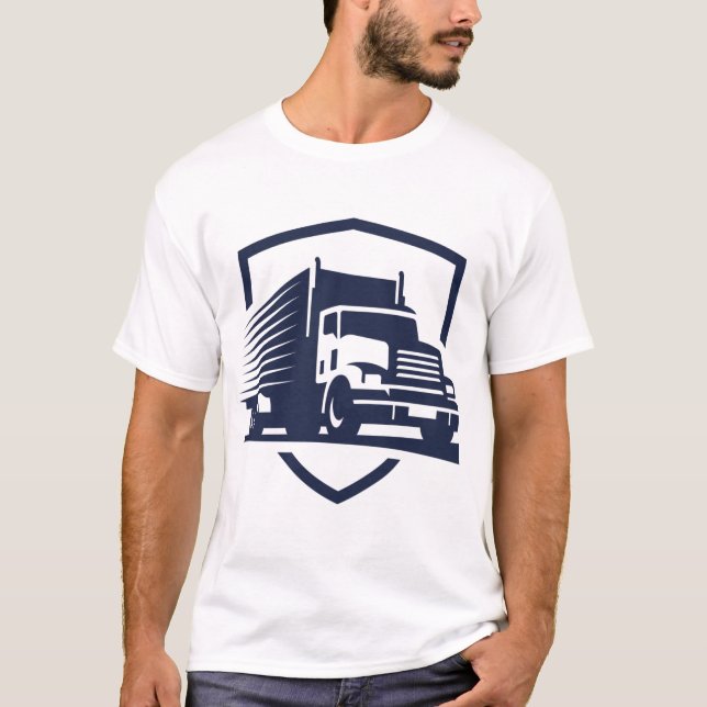 Logotipo T-Shirt do driver de caminhão (Frente)