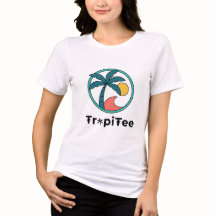 Logotipo TropiTee – Camiseta com Ícone Tropical Ou