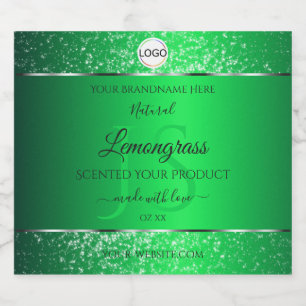 Logotipo Verde Emerald Inicializa Etiquetas de Pro