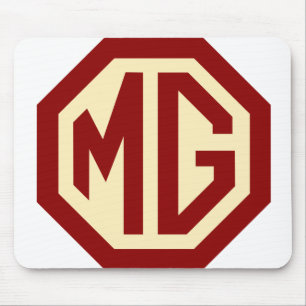 Logotipo vermelho e Dourado Mousepad de MG