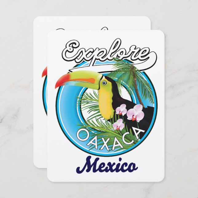 Logotipo viagem do Oaxaca Mexico (Frente/Verso)