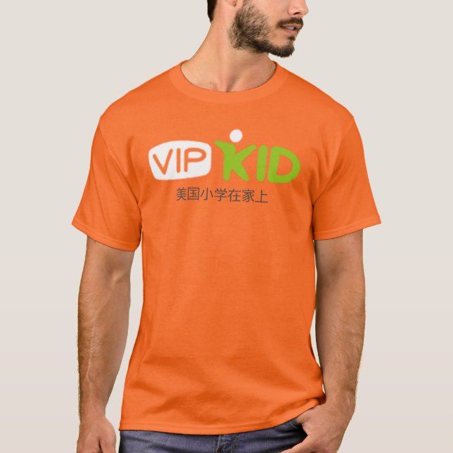 Logotipo VÍPKID T-Shirt Large com Caracteres Chine (Frente)