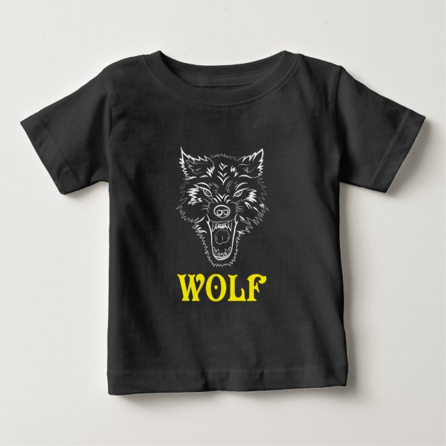 Logotipo Wolf - Sinal e Símbolo T-Shirt (Frente)