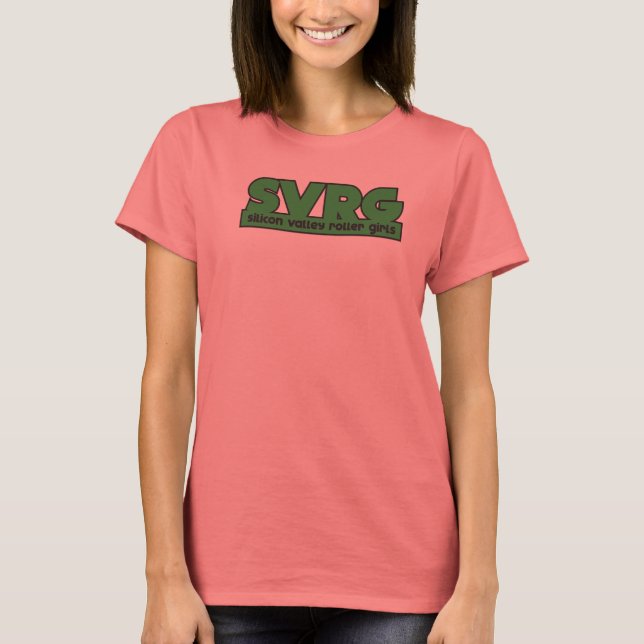 Logotipo Womens Ringer T-Shirt SVRG (Frente)