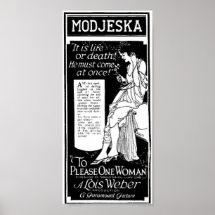 Lois Weber 1921 Vintage Filme e poster