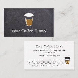 Loja de Café Fidelidade Quadro de Giz Compre 9 Gan
