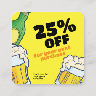 Loja de cerveja | Cartão de desconto personalizado