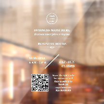 Loja de Logotipo de Empresa Personalizada Horário 