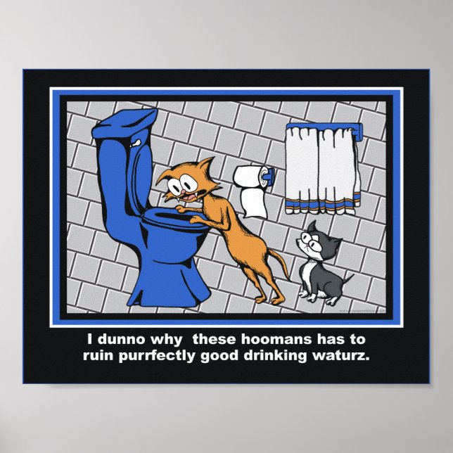 Loki "Toilet Trouble" Bathroom Impressão (Frente)