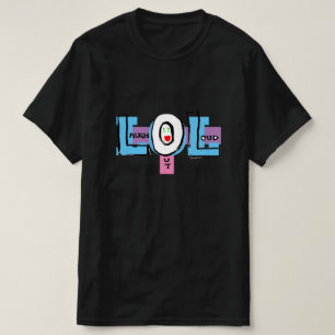 LOL Ria Da Camisa De T-Dô Alto