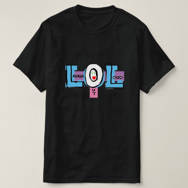 LOL Ria Da Camisa De T-Dô Alto (Frente do Design)