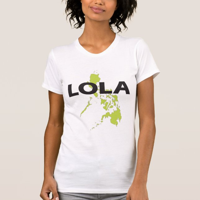 Lola com o t-shirt do mapa de Filipinas (Frente)
