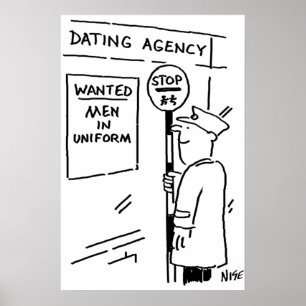 Lollipop Man está lendo um Poster de agência de