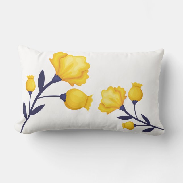 Lombar Almofada de Acabamento-Tulipas Almofada Decorativa (Frente)