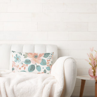Lombar Almofada de Arremesso Floral Vintage | Botânica de