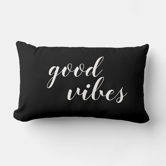 Lombar Almofada de Arremesso Good Vibes  (Frente)