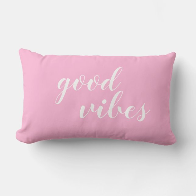 Lombar Almofada de Arremesso Good Vibes (Frente)