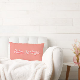 Lombar Almofada de Arremesso Rosa Retro Palm Springs