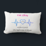 Lombar Almofada de lançamento de batimento cardíaco perso<br><div class="desc">Adicione um toque pessoal ao conforto da sua casa. Esta linda almofada decorativa apresenta o design "Timeline Pulse",  exibindo uma linha contínua de ECG elegante que forma um coração geométrico em seu centro. É a combinação perfeita de minimalismo moderno e sentimento sincero.</div>