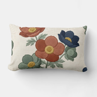 Lombar Almofada de lançamento floral botânica moderna