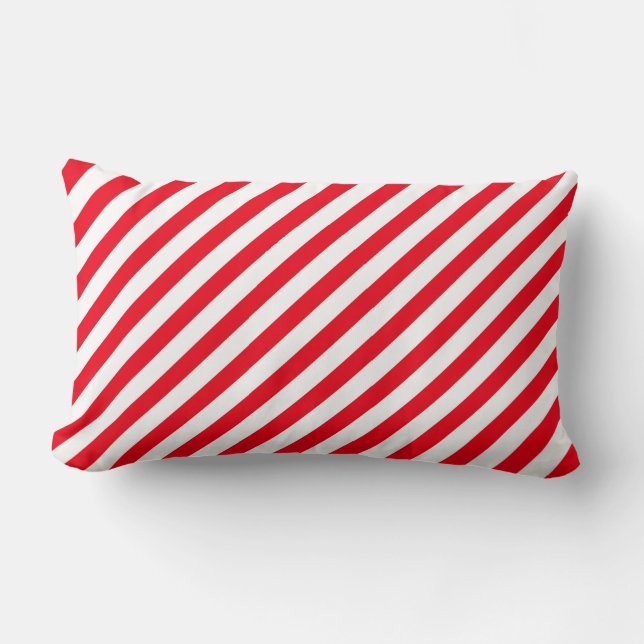 Lombar Almofada de Natal com Impressão de Bastão de Doce (Frente)