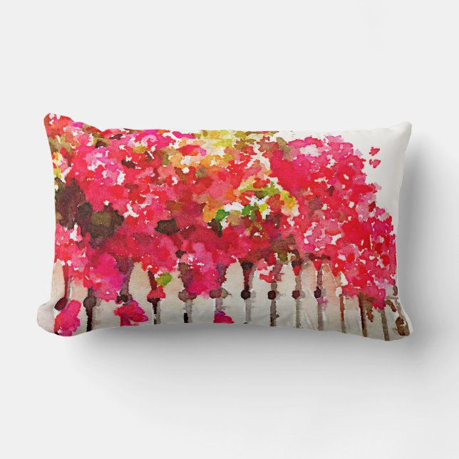 Lombar Almofada de sotaque Bougainvillea (Frente)