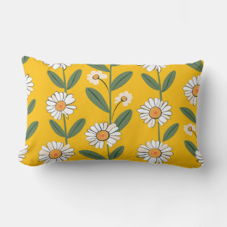 Lombar Almofada Decorativa de Impressão Floral Elegante