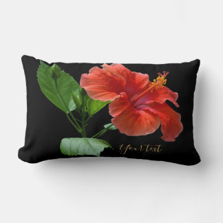 Lombar Almofada Lombal de Lançar Milano Hibisco Vermelho