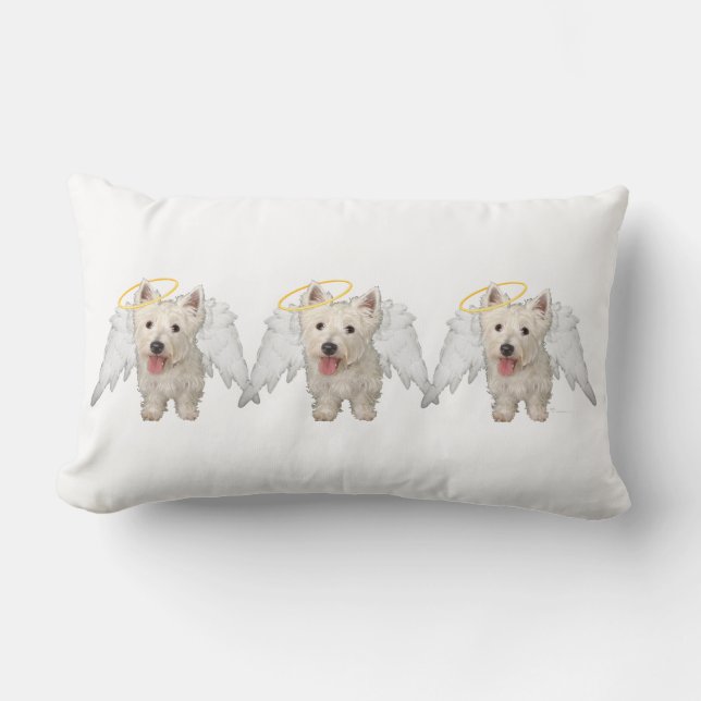 Lombar Anjos West Highland White Terrier ALMOFADA (Frente)