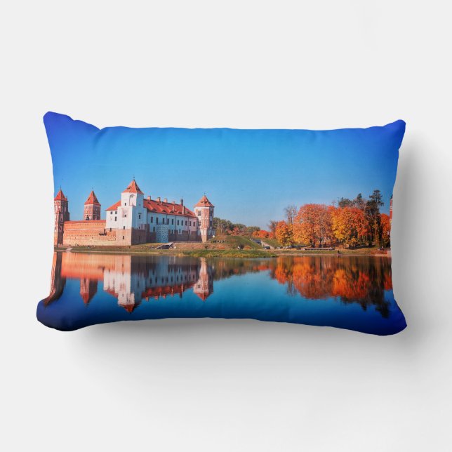 Lombar Belarus Mir Castelo Arquitetura Natureza Almofada (Frente)