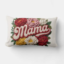 "Cama" Almofada de Crochê Floral – Dia das Mães – 